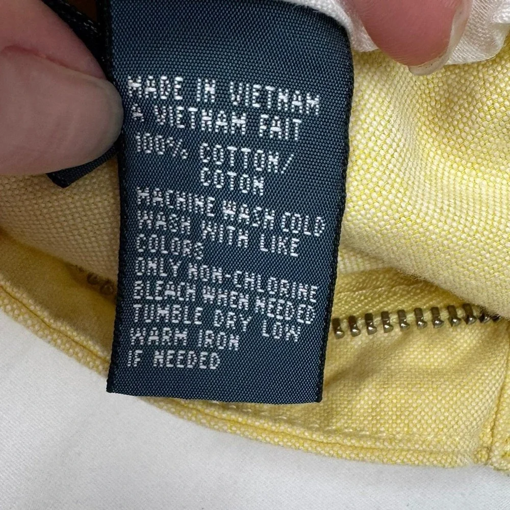 Polo Ralph Lauren Preston Shorts Mens 31 Yellow Cotton Chino Classic Fit Casual